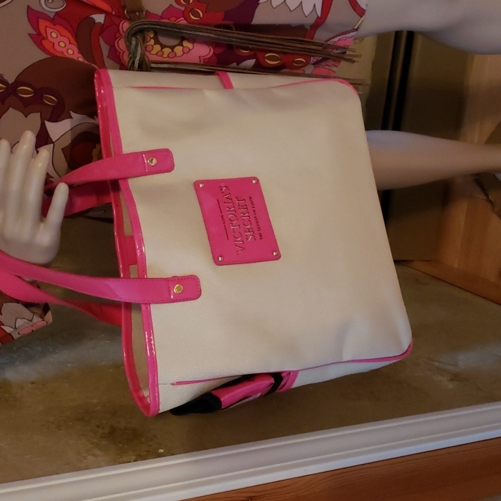 Victoria Secret Y2K Strong Canvas Tote Bags Set of 2✌NWOT 15"W×12.5"H×4" - Picture 6 of 14